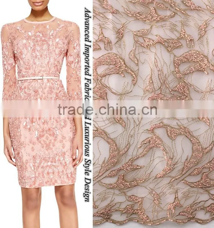 Top One high quality african french lace fabric 3d flower lace embroidered fabric applique dresses