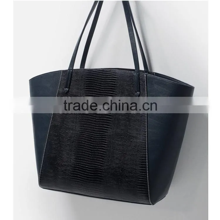 Big shopping bag woman composite bag easy match mother and child tote handbag