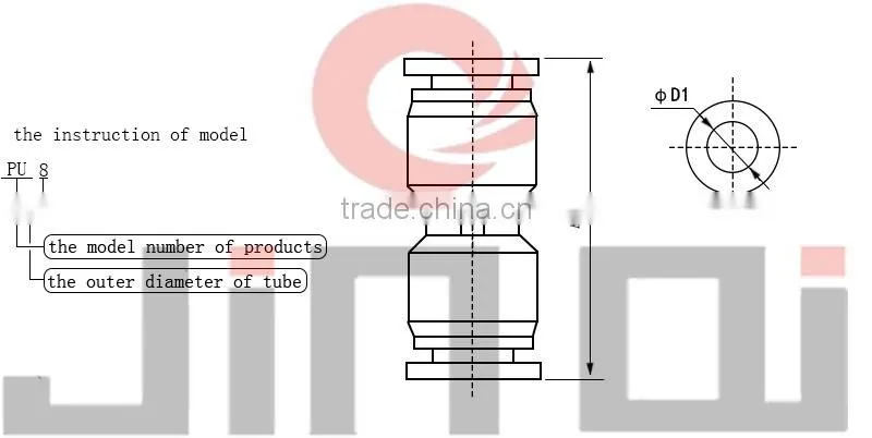factory price air tube quick zinc collar joint