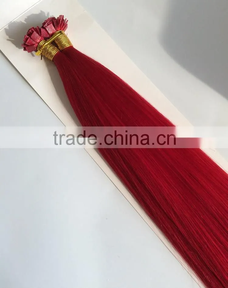 100 keratin tip human hair extension Flat Tip Hair Extensions dropship