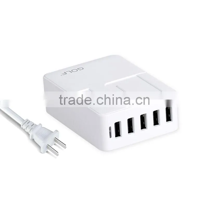 5V micro usb charger, quick charge 2.0 usb power charger adapter, 5 port usb mobile phone charger