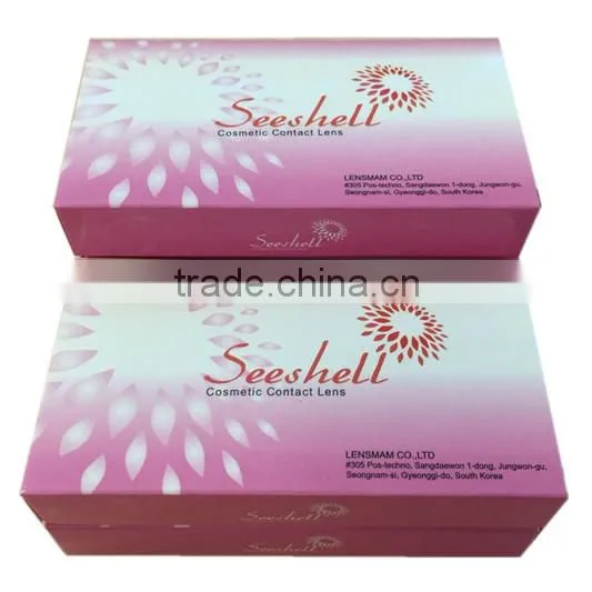 wholesale 14.5mm 3 tone monthly color contacts Seeshell korea contact lens