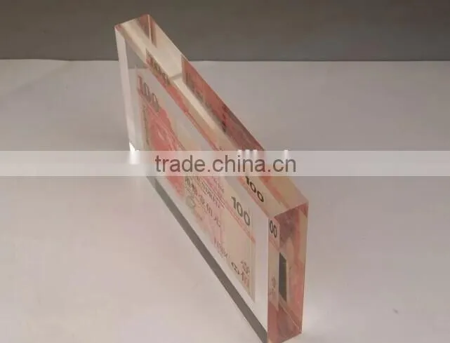 Acrylic logo block photo block for wholesale