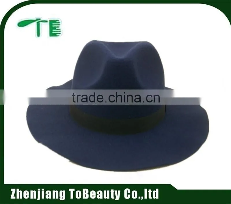 wholesale black and grey wool hat