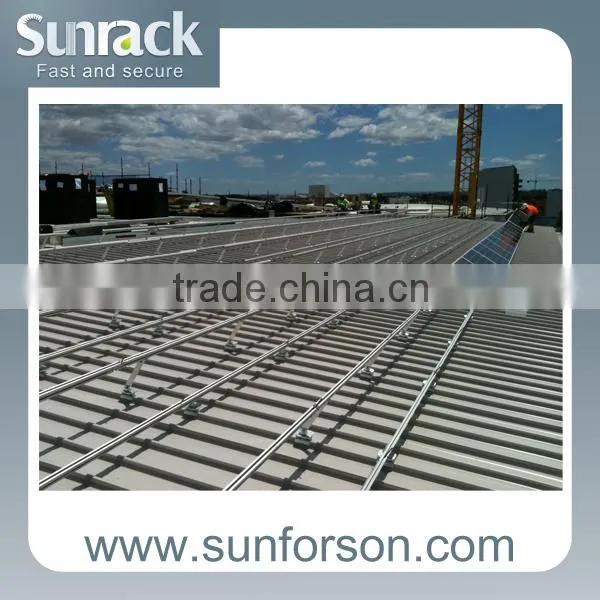 Solar PV Metal Trapezoid Roof Mounting System,Aluminum Mount System