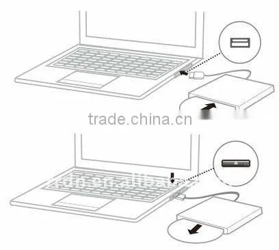 Hot Slot DVD RW USB External DVD Burner