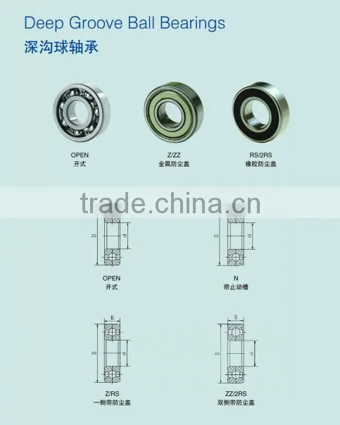 618/8 ball bearing/ deep groove ball bearing 618/82rs sizes 8*16*4mm