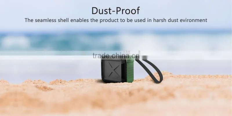 New Design Bluetooth Vibration Speaker Alarm Clock With Shockproof Dustproof Waterproof