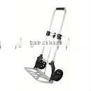 Folding handle platform trolley