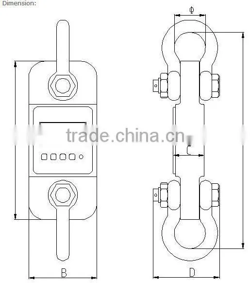 Industry hanging wireless crane remote control system