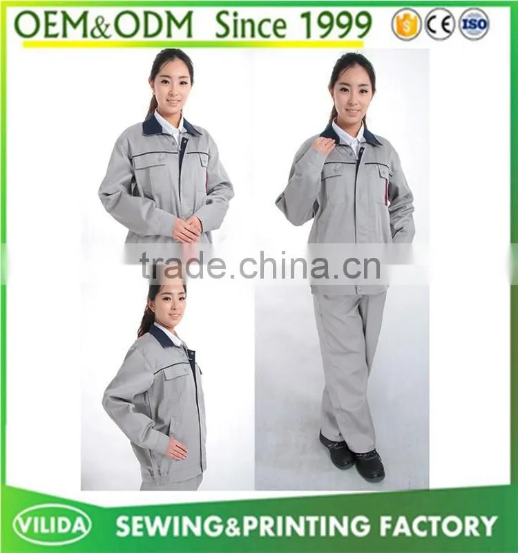 High Quality Worker Uniform Wholesale Safety Long Sleeves Labor Worker Uniform