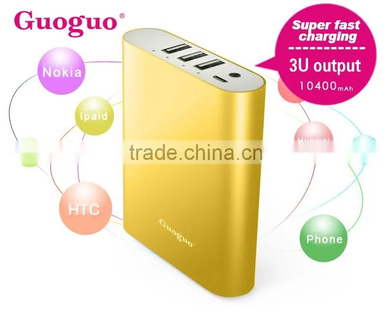 2016 High Quality OEM and ODM Power Bank 10000mAh with Rechargeable Battery