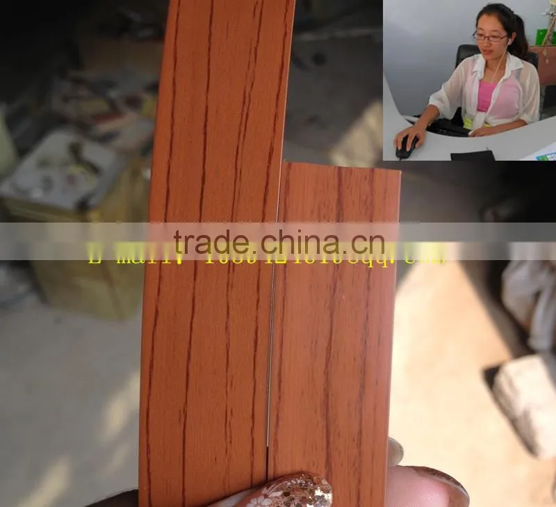 0.03mm wood grain color PVC edge banding for furniture
