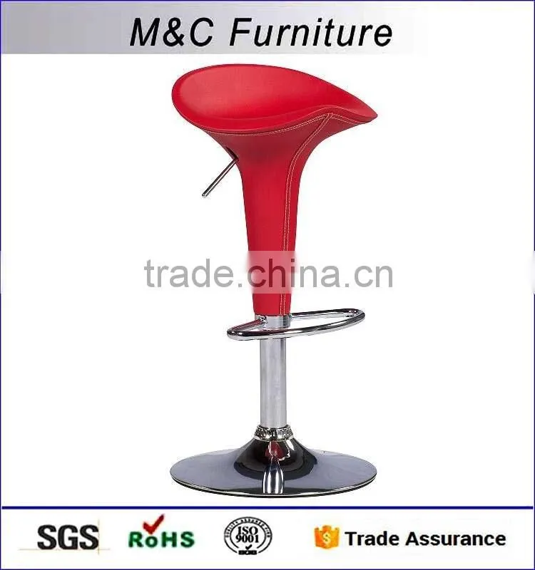 Good quality color optional swivel leather bar stool