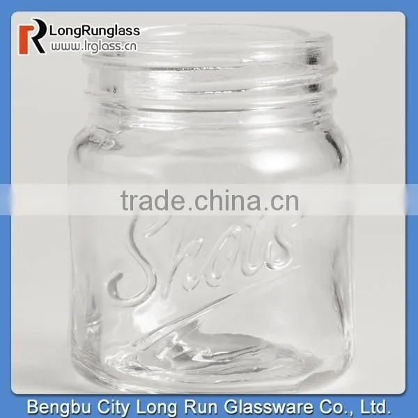 LongRun 16oz High Quality Country Jar Glasses Set of 2 Funny Glass Holder With Handle