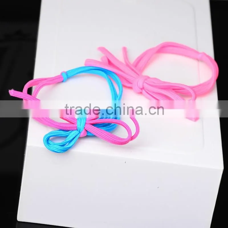 Popular elastic hair bands ties ponytail hair holder hair rope round shape-F2