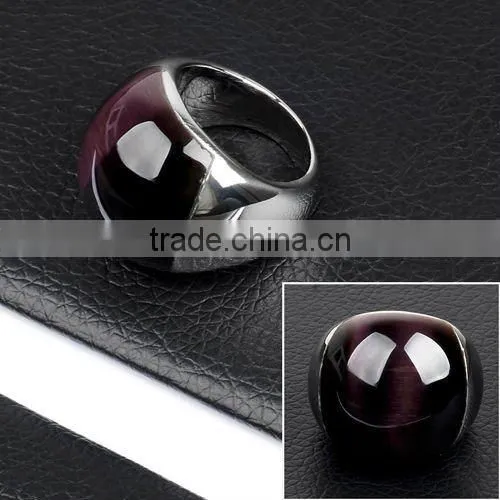 2012Newest Design Stainless Steel Bright White Stone Costume Ring Jewelry(DR10170)