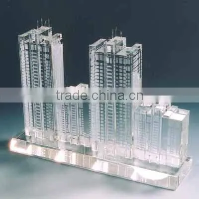 Personalized Crystal Building For Office Gifts