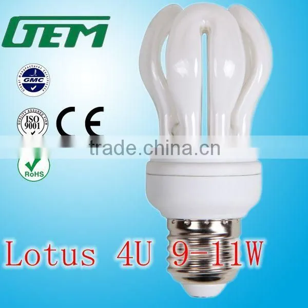 2700-6500K Popular Design 9-18W 45-105W CFL Lamp Lotus 4U