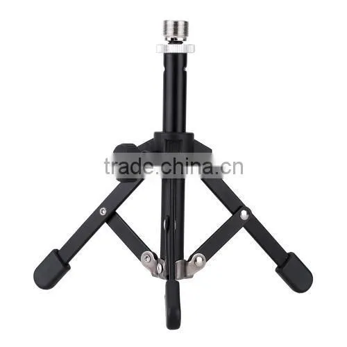 Mini Foldable Desktop Tabletop Tripod Microphone Mic Stand Holder