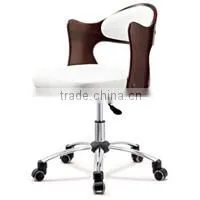 ROLLING ADJUSTABLE SWIVEL STOOL - BAR TABLE CHAIR W/WHEELS -MASSAGE/TATTOO- BLACK
