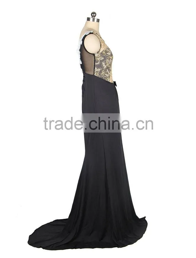 Supper dress embroidered mesh wrap maxi evening dress for girls