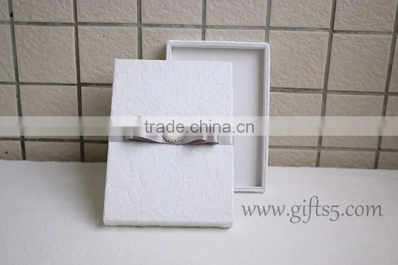 Handmade Luxury Wedding Invitation Box with lid