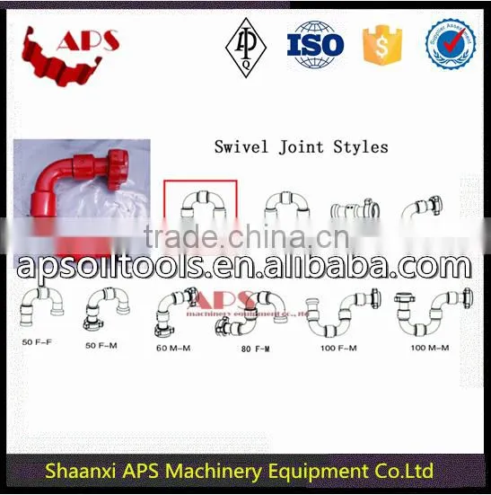 High Pressure Swivel Joint in Oil and Gas/API standard oil drilling equipment Elbow and Union