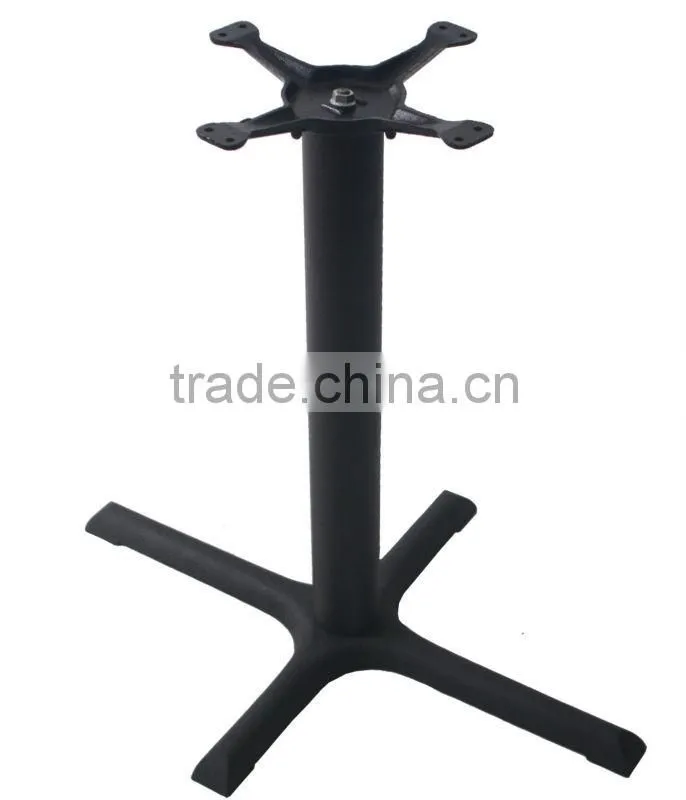 Cast Iron Black Cross Adjustable Height Table Base