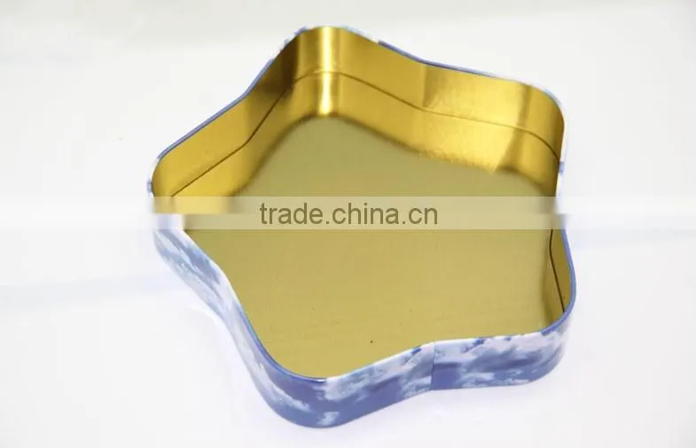 Customer design shape candy tin box star tin