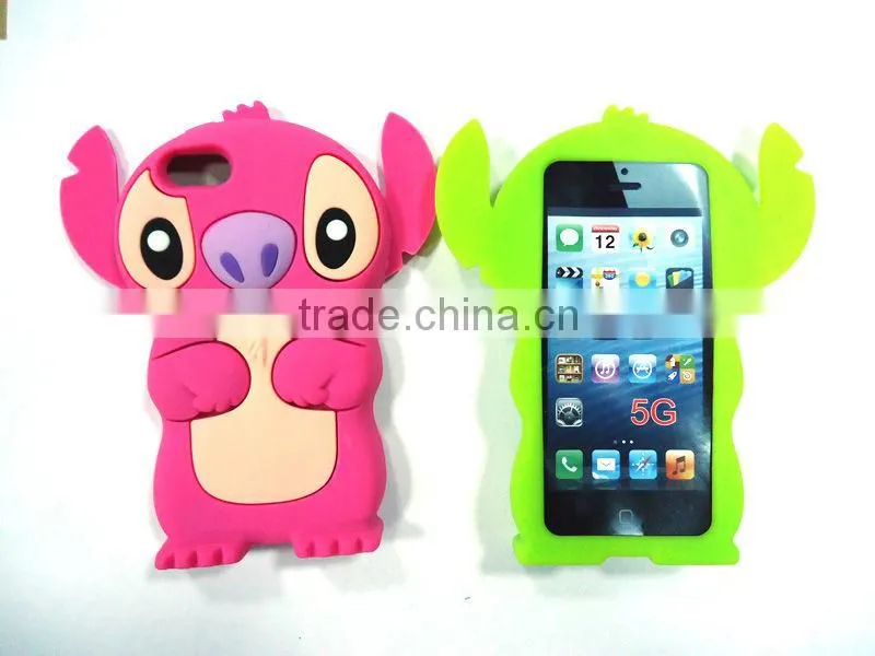 silicon case for phone, cute animal fashion silicone phone case