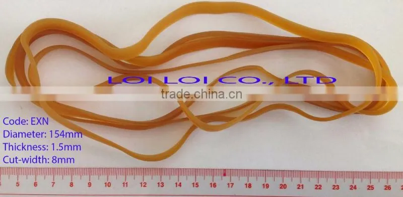 Vietnam Wide Natural rubber band for Packaging use - Brown Natural Rubber Elastic Band Manufacturer