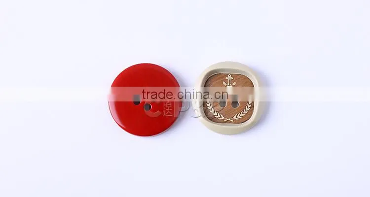 Different color 4 holes resin fashion button