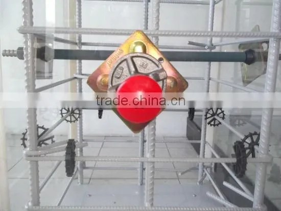 plastic wheel spacer for crescent type flooring concrete