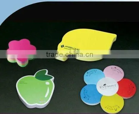 square memo pad adhesive note block woodfree paper