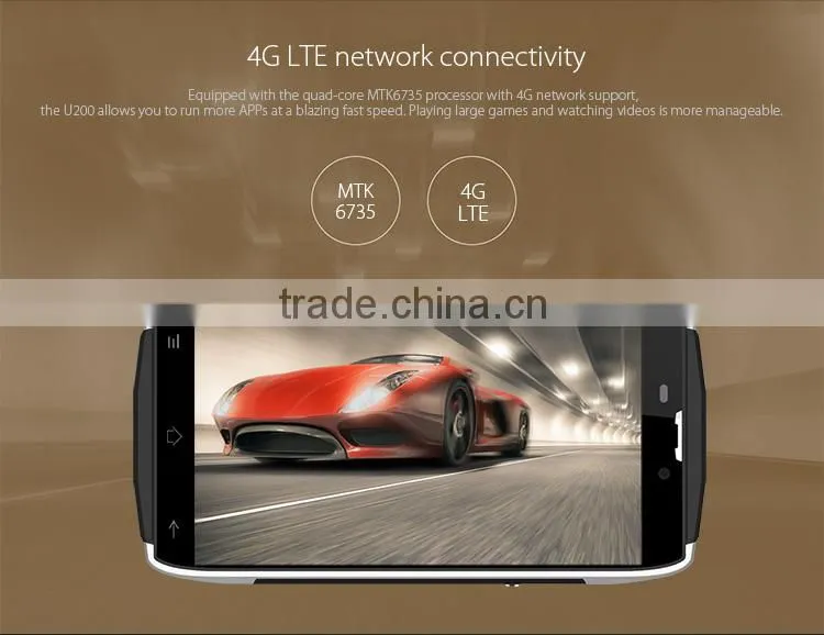 UHANS U200 MTK6735P 1.0GHz Quad Core 5.0 Inch IPS HD Screen Android 5.1 4G LTE Smartphone