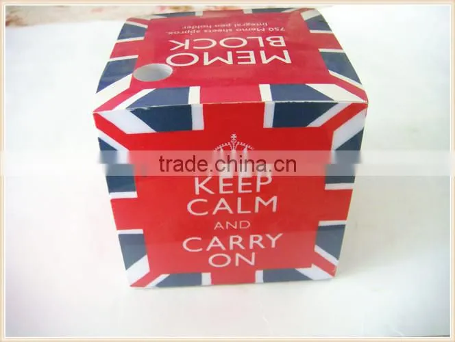 cute customized printing sticky note with wooden pallet