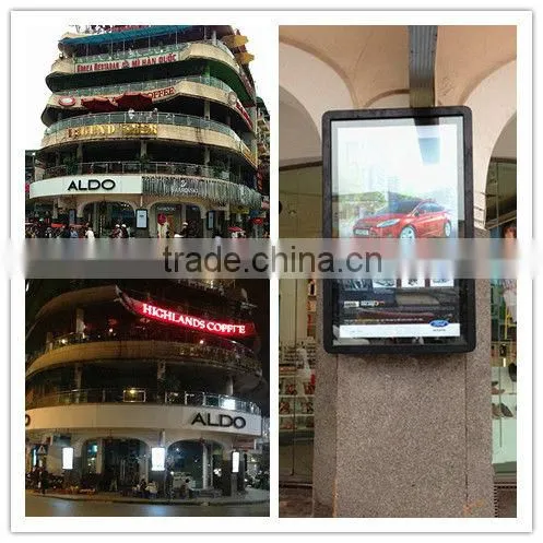 EKAA 42 inch IP65 waterproof floor standing 1500 nits lcd advertising lcd monitor high brightness