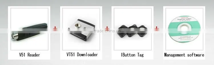 V51 durable stainless steel Ibutton touch Guard Tour Reader