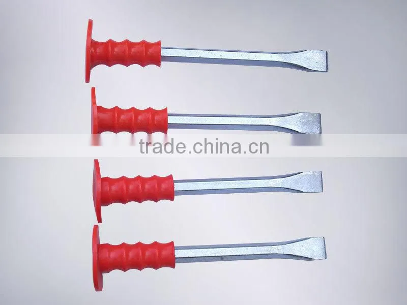 Carbon Steel Stone Flat Cold Rock Breaker Chisel/ stone chisels /6pc Stone Carving Chisels /300mm Flat Stone Chisel