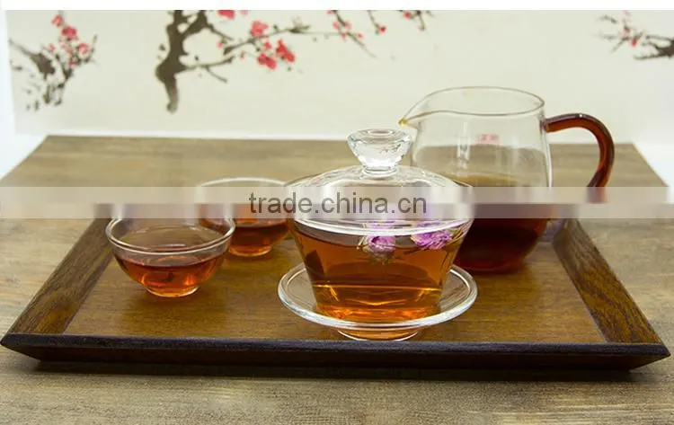 Heat-resistant Clear Glass Gaiwan Modern Sought-afterTeaware