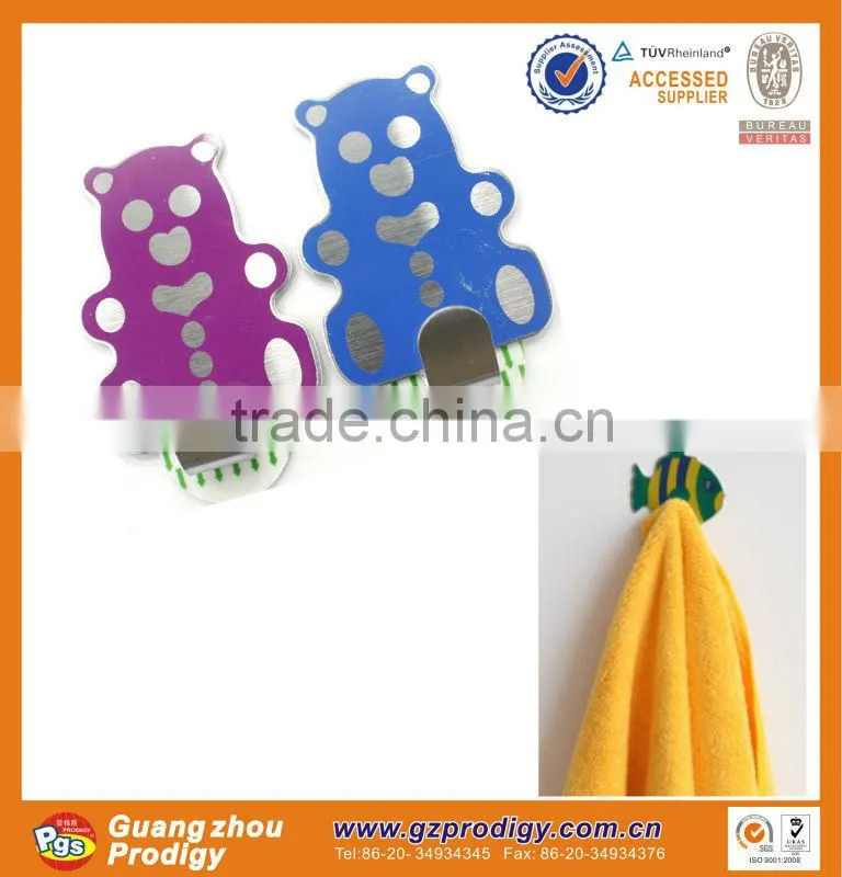 high quality metal cartoon adhesive wall hanger hooks kids door hangers
