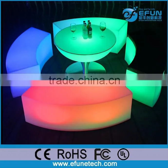 led bar stool for outdoor party/salon,eco plastic waterproof led furniture