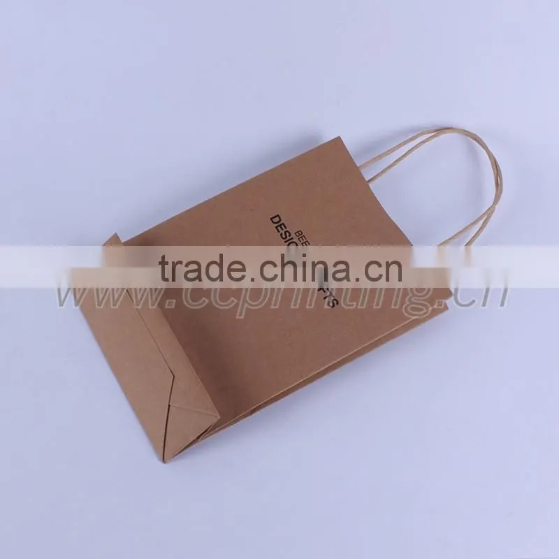 Factory custom paper bag made of kraft paper