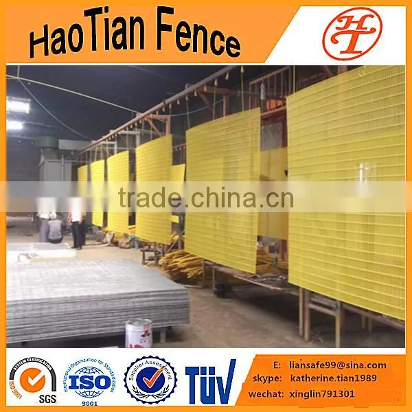 pvc coated green vinly airport bend welded wire mesh security fence for yard guard