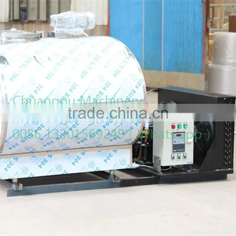 Horizontal Type Milk Chiller Tank