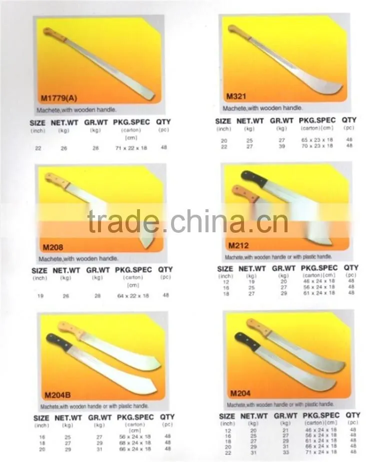 cutlass machete hunting knife cane machete