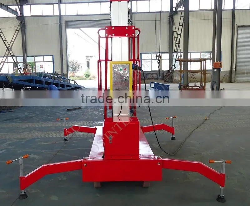 Aluminium Single Mast Work Lift Table 8m