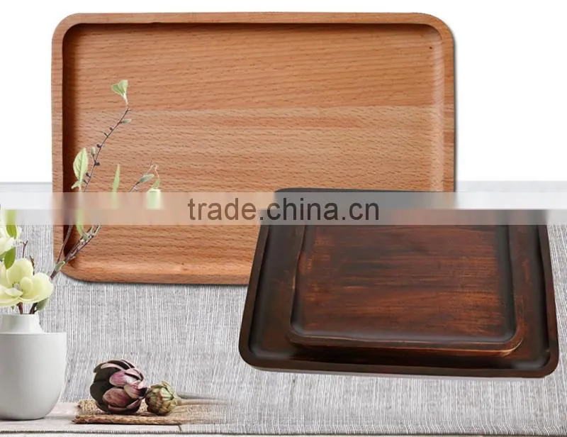 OEM high quality wooden serving tray for hotel