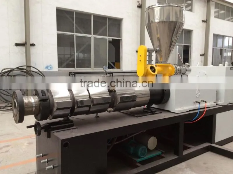 Double screw plastic extruder machine
